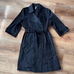 Classic Black Women's Trench Coat